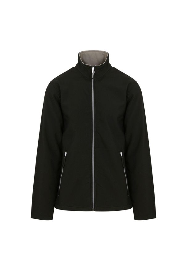 Regatta - Kurtka Softshellowa Męska Jeden Kolor Tkanina Dwuwarstwowa Ascender. Kolor: szary, wielokolorowy, czarny. Materiał: tkanina. Sport: turystyka piesza