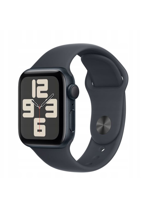 APPLE - Smartwatch Apple Watch SE (2024) GPS 40mm Midnight Aluminium Case with Sport Band S/M - Midnight. Rodzaj zegarka: smartwatch. Styl: sportowy