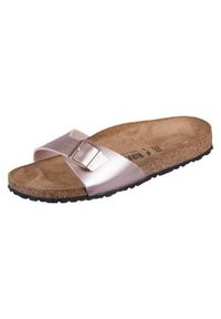 Klapki damskie Birkenstock Madrid. Kolor: żółty. Materiał: materiał, syntetyk