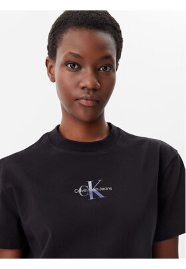 Calvin Klein Jeans Sukienka codzienna Gradient Monologo J20J225273 Czarny Relaxed Fit. Okazja: na co dzień. Kolor: czarny. Materiał: bawełna. Wzór: gradientowy. Typ sukienki: proste. Styl: casual