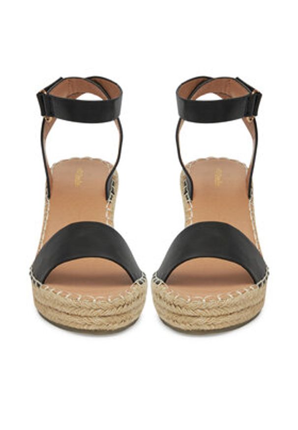 DeeZee Espadryle JSZ2022-06 Czarny. Kolor: czarny. Materiał: materiał, syntetyk