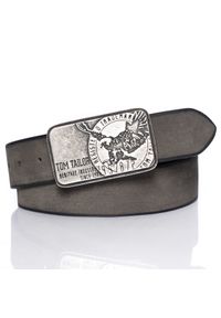 Tom Tailor - TOM TAILOR PASEK SKÓRZANY SOPO-TT435 40 mm Ledergürtel RO2251 0790. Materiał: skóra. Wzór: paski. Styl: klasyczny, elegancki, rockowy