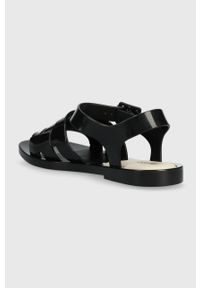 melissa - Melissa sandały MELISSA BASKET SANDAL AD damskie kolor czarny M.33807.K754. Zapięcie: klamry. Kolor: czarny. Materiał: materiał, guma, kauczuk. Wzór: gładki. Obcas: na obcasie. Wysokość obcasa: niski #4