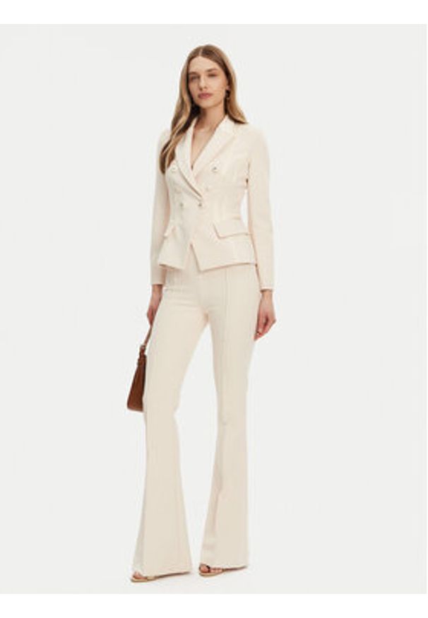 Elisabetta Franchi Spodnie outdoor 8053686307125 Biały Regular Fit. Kolor: biały. Materiał: syntetyk