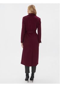 MAX&Co. Płaszcz wełniany Longrun 70140423 Bordowy Regular Fit. Kolor: czerwony. Materiał: wełna #5