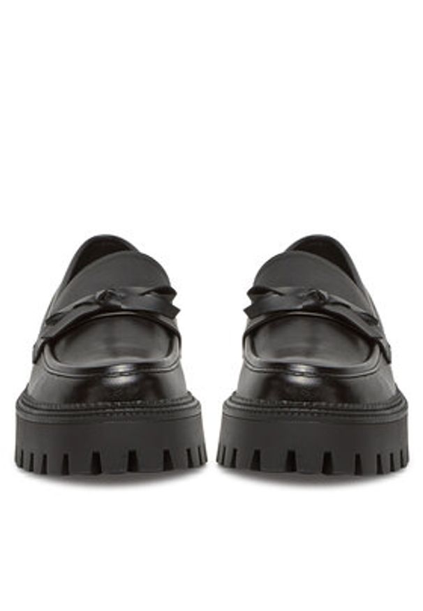 DeeZee Loafersy HY69907-3 Czarny. Kolor: czarny. Materiał: skóra