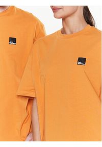 Jack Wolfskin Koszulka techniczna Unisex Eschenheimer 1809091 Pomarańczowy Regular Fit. Kolor: pomarańczowy. Materiał: bawełna #4