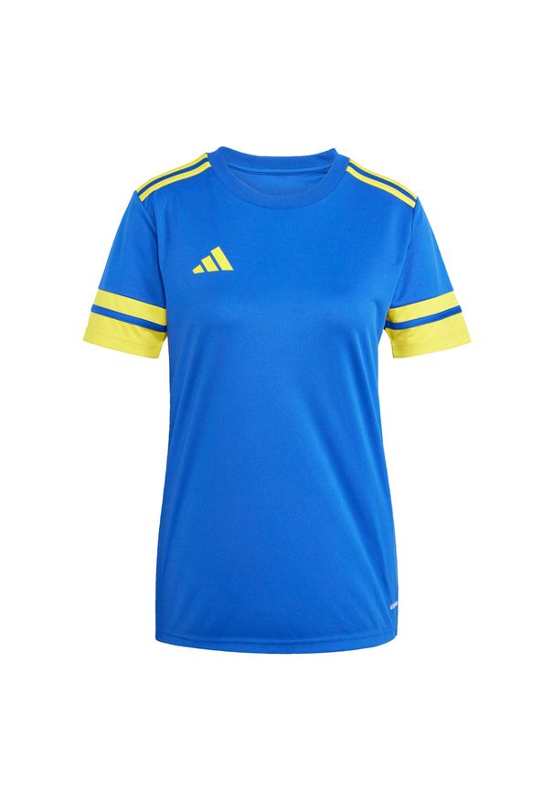 Adidas - Koszulka damska adidas Squadra 25 Jersey niebieska JN5409 ROZMIAR S. Kolor: niebieski. Materiał: jersey. Sport: piłka nożna