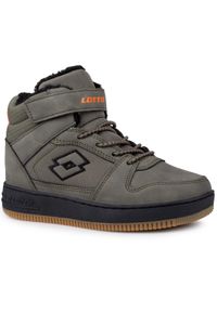 Dziecięce buty zimowe ocieplane LOTTO PREHNA FUR K. Kolor: pomarańczowy, czarny, wielokolorowy, zielony. Sezon: zima. Sport: turystyka piesza #1