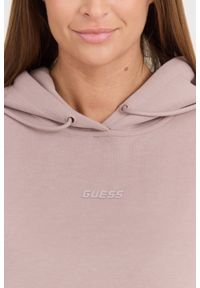 Guess - GUESS Damska bluza w kolorze taupe Carla Hooded, Rozmiar S. Kolor: beżowy. Materiał: materiał, poliester, bawełna. Styl: elegancki #6