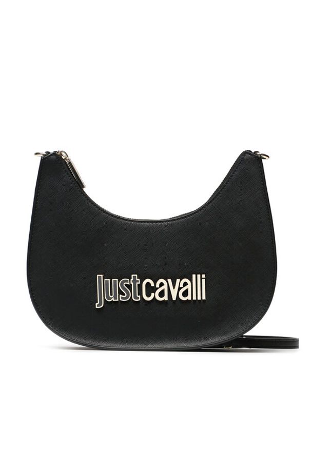 Just Cavalli Torebka 75RA4BB8 Czarny. Kolor: czarny. Materiał: skórzane