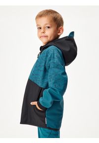 UNUO - Kurtka softshellowa dziecięca z polarem Street, Cobalt, Mountain boy. Kolor: niebieski. Materiał: polar. Sezon: jesień, wiosna. Styl: street