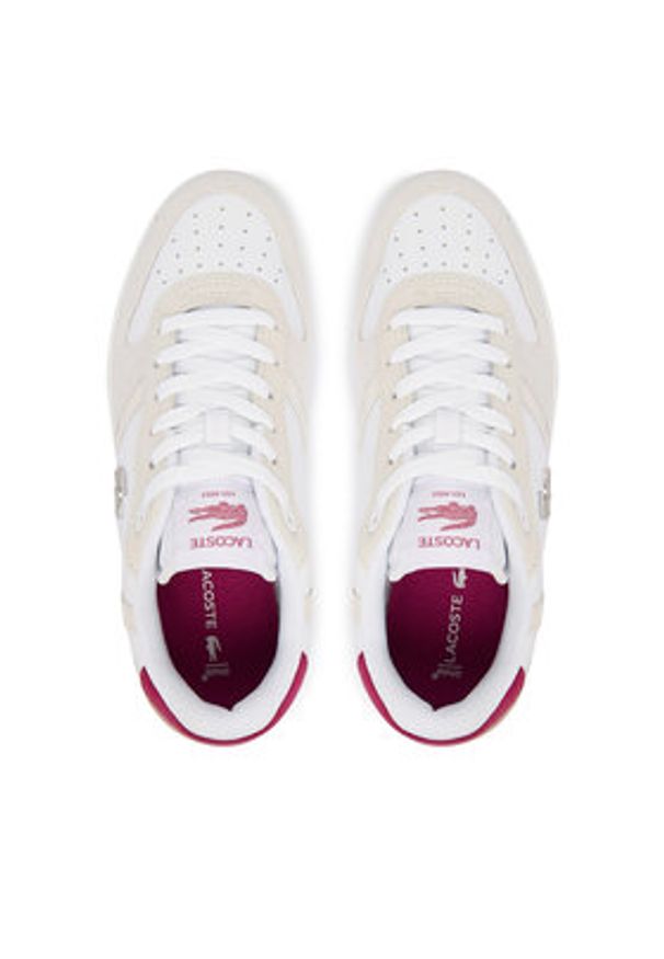 Lacoste Sneakersy T-Clip Set 51SFA0114 Beżowy. Kolor: beżowy. Materiał: skóra, zamsz