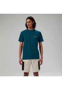 Koszulka z nadrukiem męska Berghaus Mtn Silhouette SS Tee. Kolor: zielony. Wzór: nadruk