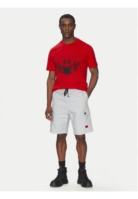 Hugo - HUGO T-Shirt 50538257 Czerwony Regular Fit. Kolor: czerwony. Materiał: bawełna #5