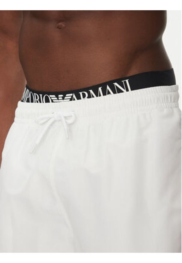Emporio Armani Szorty kąpielowe EM000686 AF12329 U0002 Biały Regular Fit. Kolor: biały. Materiał: syntetyk