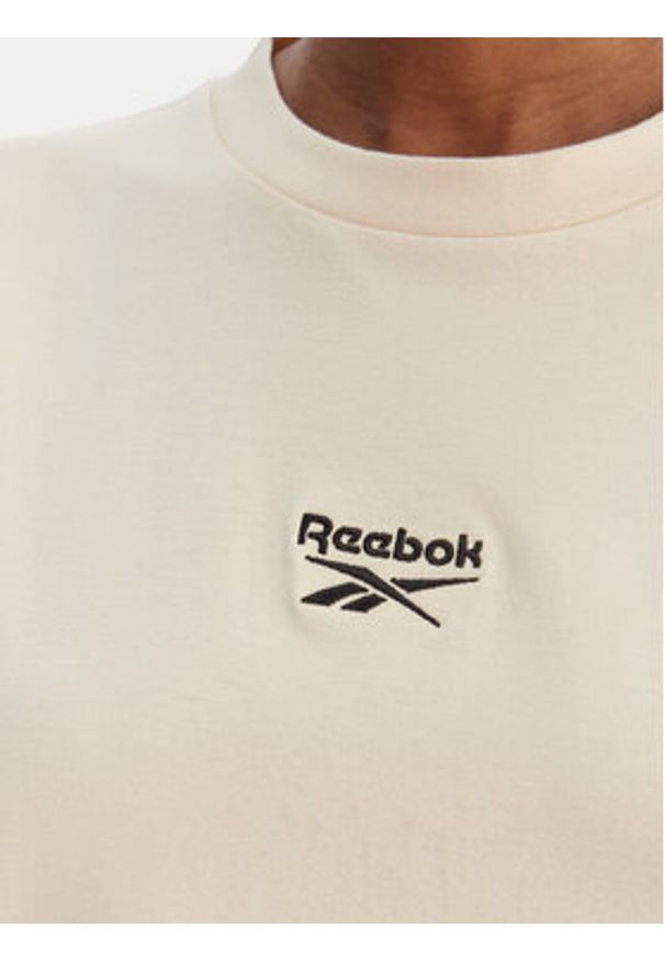 Reebok Sukienka codzienna Surya RK25502CCW Beżowy Regular Fit. Okazja: na co dzień. Kolor: beżowy. Materiał: bawełna. Typ sukienki: proste. Styl: casual