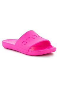 Klapki damskie Crocs Crush Rose Foule. Kolor: różowy. Materiał: syntetyk, materiał #1