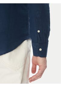 Lee Koszula Patch 112364107 Niebieski Regular Fit. Kolor: niebieski. Materiał: bawełna, len #5