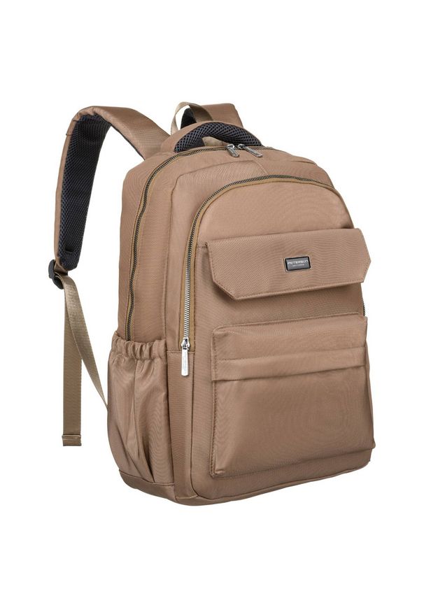 Plecak podręczny Peterson PTN CPY-02 beżowy. Kolor: beżowy. Materiał: materiał. Styl: casual
