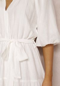 Renee - Biała Sukienka Kharon. Kolor: biały. Materiał: tkanina, materiał. Długość: mini #4