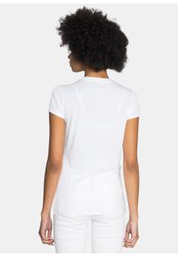 Koszulka damska biała Armani Exchange Slim Fit 6KYTGU YJW1Z 1000. Kolor: biały #2