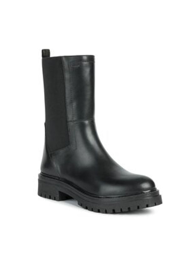 Geox Botki D Iridea B Abx D26D0B 00043 C9999 Czarny. Kolor: czarny. Materiał: skóra