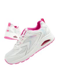skechers - Buty sportowe damskie Skechers Uno-So Wavy. Kolor: biały, wielokolorowy, różowy. Materiał: skóra ekologiczna, tkanina. Szerokość cholewki: normalna. Wzór: aplikacja