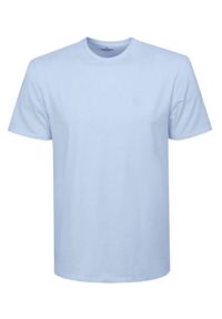 Koszulka Męska (T-Shirt) - Pako Jeans - Błękit, Dekolt U-Neck (Okrągły). Okazja: na co dzień. Kolor: niebieski. Materiał: bawełna. Styl: casual #1