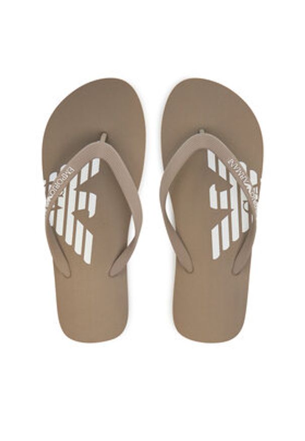 Emporio Armani Japonki XVQS08 XN746 U539 Beżowy. Kolor: beżowy