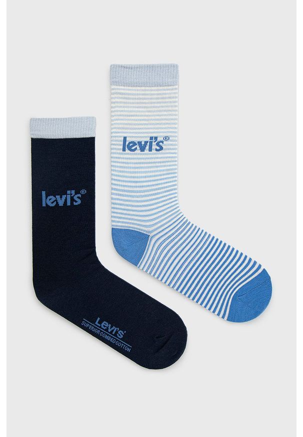 Levi's® - Levi's skarpetki (2-pack). Kolor: niebieski