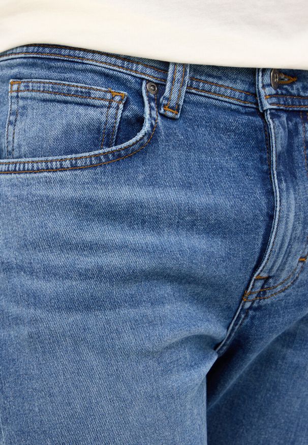 Mustang - Męskie Spodnie Jeansowe MUSTANG Orlando Slim Denim Blue 1014860 5000 884