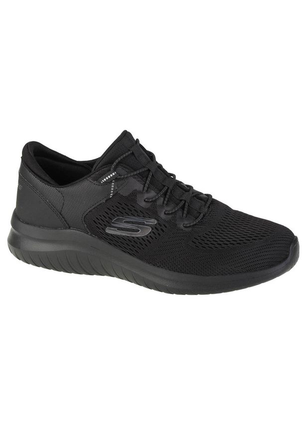 skechers - Buty do chodzenia męskie, Skechers Ultra Flex 2.0-Kerlem. Zapięcie: sznurówki. Kolor: czarny. Materiał: materiał, syntetyk, tkanina. Szerokość cholewki: normalna. Sport: turystyka piesza
