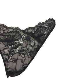 Hunkemöller Stringi Stormi 301619 Czarny. Kolor: czarny. Materiał: syntetyk