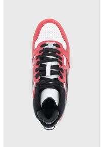 Diesel Buty kolor czerwony. Nosek buta: okrągły. Zapięcie: sznurówki. Kolor: czerwony. Materiał: guma. Obcas: na obcasie. Wysokość obcasa: niski #2