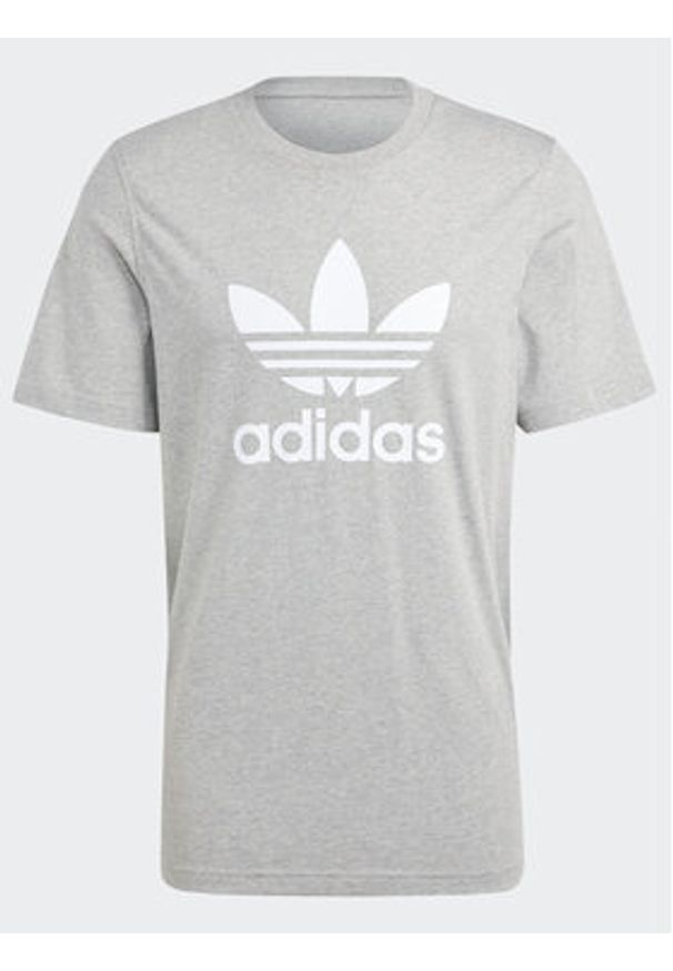 Adidas - adidas T-Shirt Adicolor Classics Trefoil T-Shirt IA4817 Szary Regular Fit. Kolor: szary. Materiał: bawełna