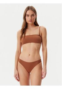 Calvin Klein Swimwear Dół od bikini KW0KW02705 Brązowy. Kolor: brązowy. Materiał: syntetyk #4