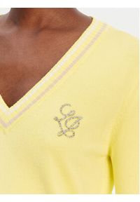Liu Jo Sport Sweter TA6068 MS49I Żółty Regular Fit. Kolor: żółty. Materiał: wiskoza. Styl: sportowy #3