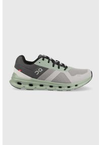 On Running - On-running buty do biegania Cloudrunner kolor zielony. Zapięcie: sznurówki. Kolor: zielony. Materiał: materiał, tworzywo sztuczne, włókno, guma. Szerokość cholewki: normalna. Sport: bieganie #1
