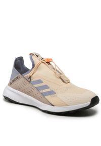 Adidas - Buty adidas Terrex Voyager 21 Slip-On HEAT.RDY Travel Shoes HP8625 Beżowy. Zapięcie: bez zapięcia. Kolor: beżowy. Materiał: materiał #1