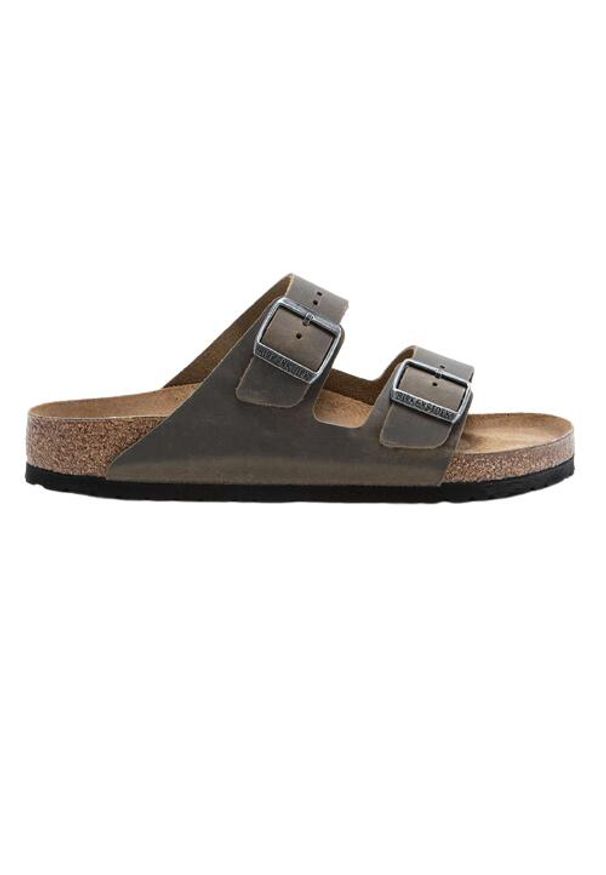 Klapki dorosłych Birkenstock Arizona Faded. Kolor: brązowy. Materiał: materiał, skóra, syntetyk