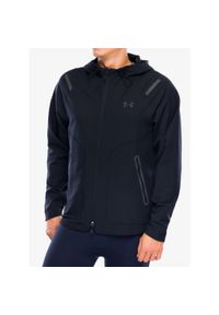 Kurtka wiatrówka męska Under Armour Unstoppable Left Chest Jacket. Kolor: czarny. Materiał: softshell. Sport: turystyka piesza #1