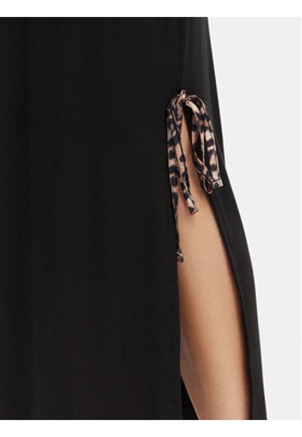 Liu Jo Beachwear Sukienka codzienna VA6215 JS360 Czarny Regular Fit. Okazja: na co dzień. Kolor: czarny. Materiał: wiskoza. Typ sukienki: proste. Styl: casual