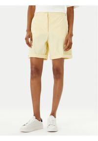 TOMMY HILFIGER - Tommy Hilfiger Szorty materiałowe WW0WW42457 Żółty Regular Fit. Kolor: żółty. Materiał: bawełna #1