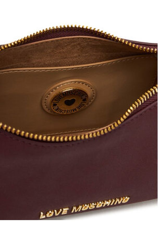 Love Moschino - LOVE MOSCHINO Torebka JC4169PP1NLB0552 Bordowy. Kolor: czerwony. Materiał: skórzane