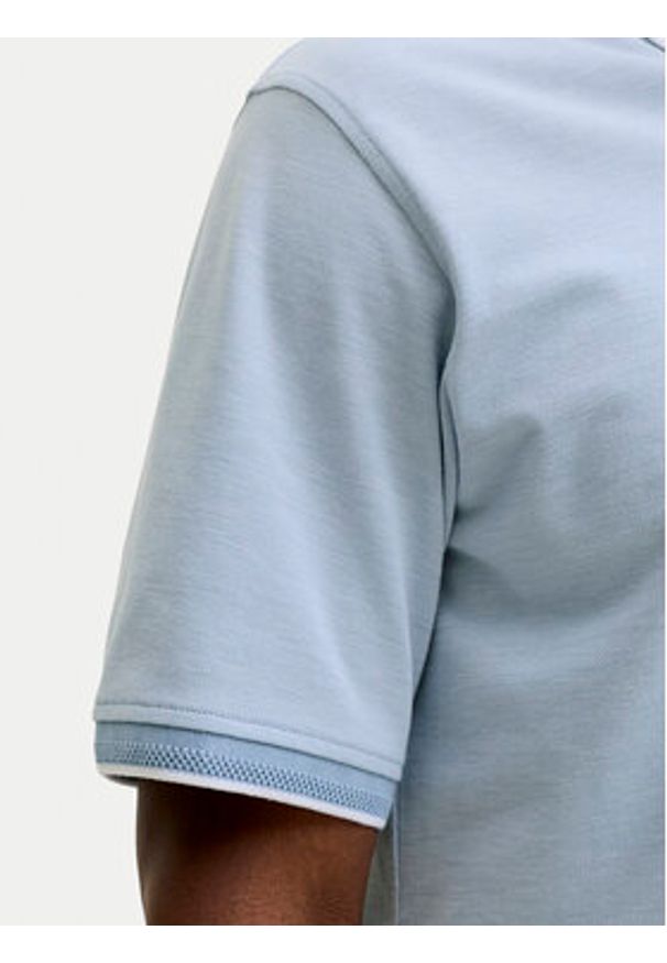 Jack & Jones Polo Blualves 12274681 Błękitny Regular Fit. Typ kołnierza: polo. Kolor: niebieski. Materiał: syntetyk, bawełna