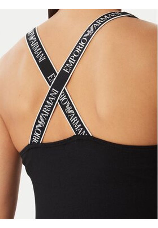 Emporio Armani Underwear Top EW002903 AF19026 UC001 Czarny Slim Fit. Kolor: czarny. Materiał: bawełna