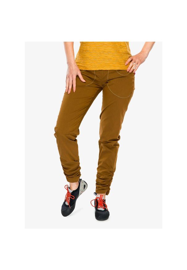 Spodnie wspinaczkowe damskie E9 Mix. Kolor: brązowy. Sport: wspinaczka