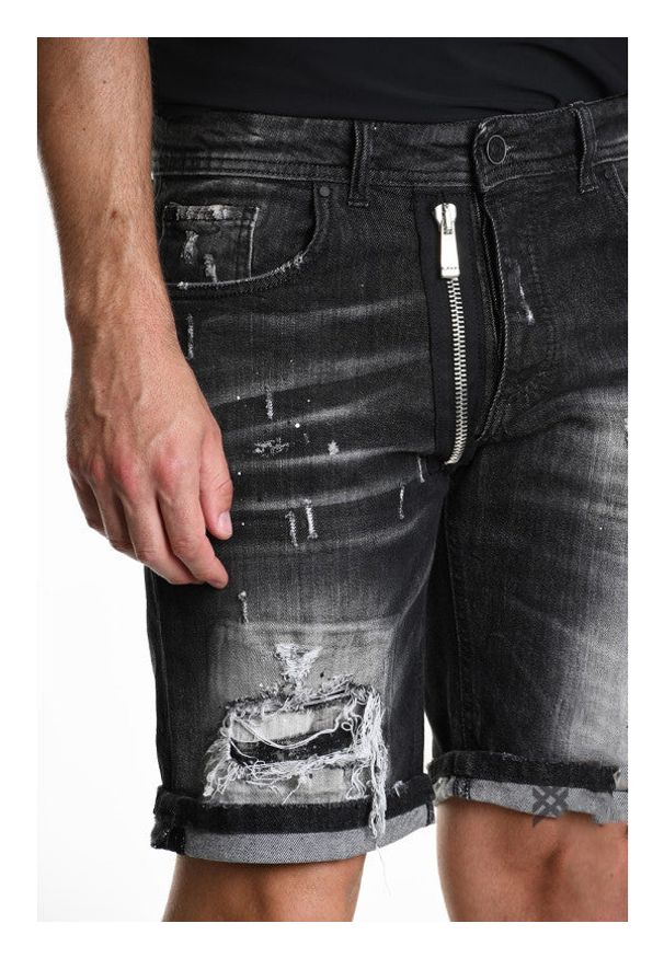 Xagon Man Szorty | P25032UM258Z | Mężczyzna | Czarny. Okazja: na spacer, na co dzień. Kolor: czarny. Materiał: elastan, bawełna. Długość: długie. Styl: vintage, casual, klasyczny, elegancki