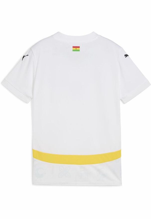 Puma - Młodzieżowa koszulka domowa Ghana 2025 PUMA White Pelé Yellow. Kolor: żółty, biały, wielokolorowy